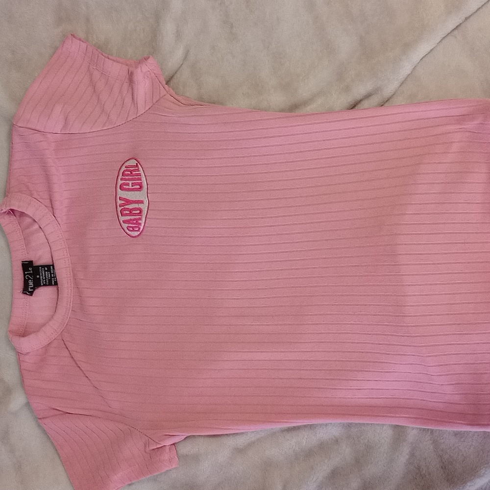 Rue21 small babygirl pink tee